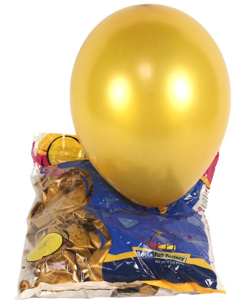 Ballon en caoutchouc or sachet de 100 pièces