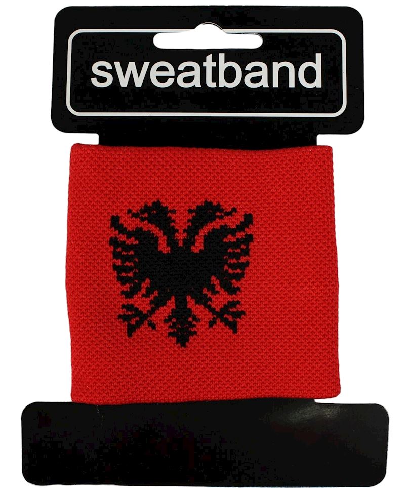 Schweissband Albanien 7,5 x 7,5 cm (1 pc/card)