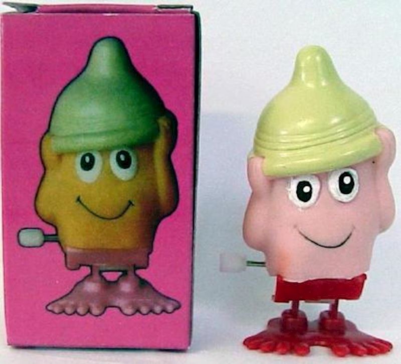 Hüpf Dully mit Kondom-Hut 7,5cm