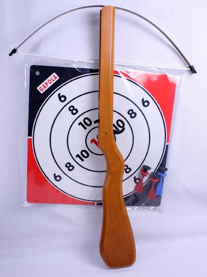 Armbrust Holz 55 cm mit Zielscheibe & Pfeilen