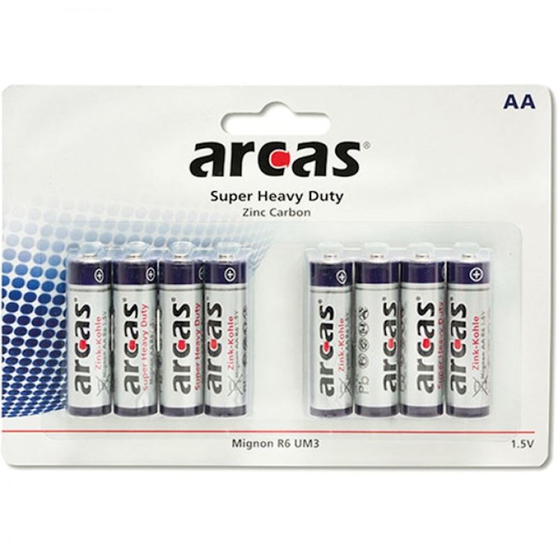 Batterien arcas AA 1.5V Blister à 8 Stk.