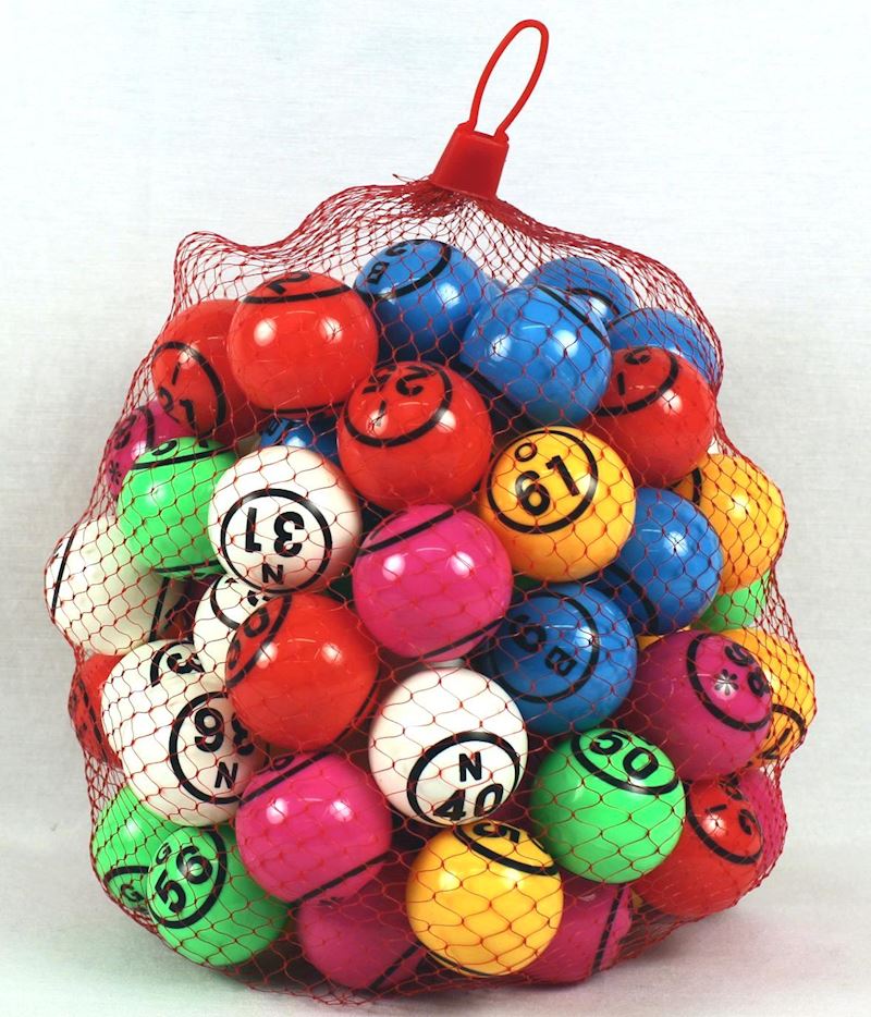 Bingo Nummernbälle 1-90 für Zahlenmischer 64653, 3.5 cm DM