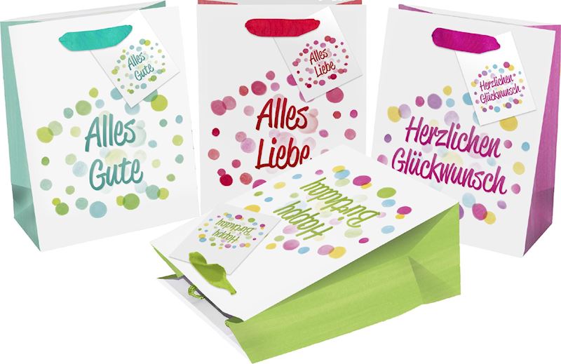 Sac de cadeau Premium Anniversaire, 23x18x10cm