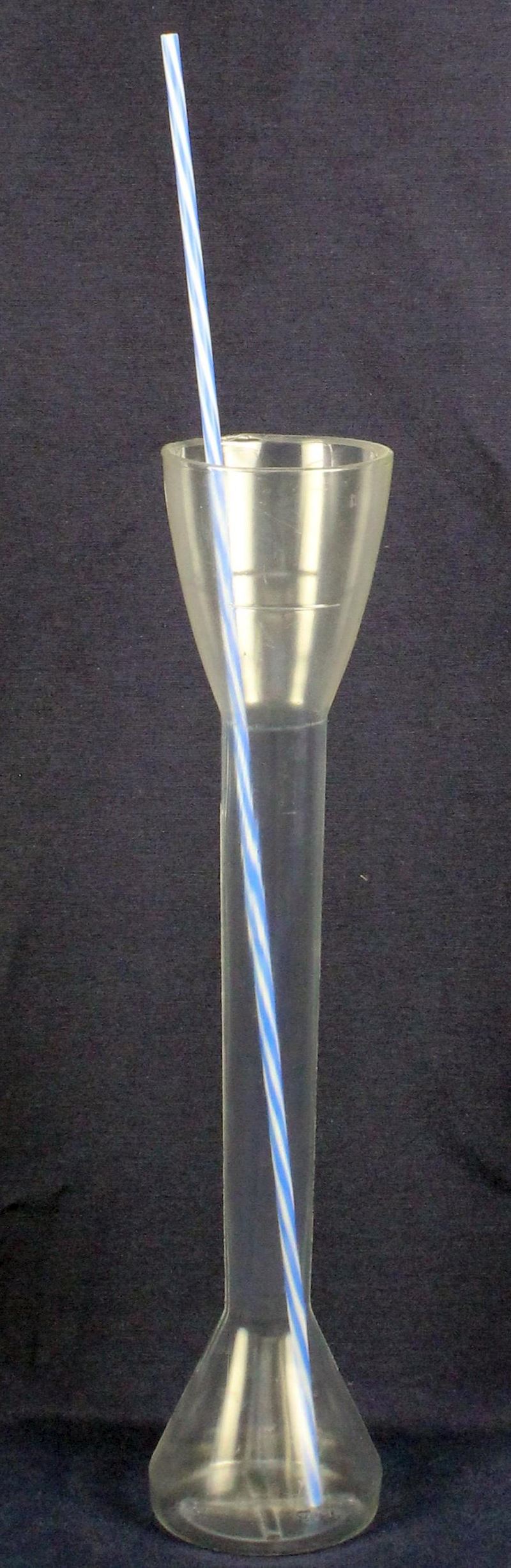 Trinkhalm 55 cm blau/weiss (Becher hat Nr. 53486)