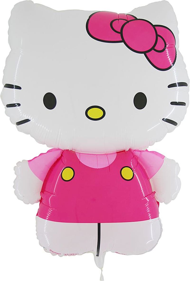 Folienballon offen Hello Kitty pink 75 cm