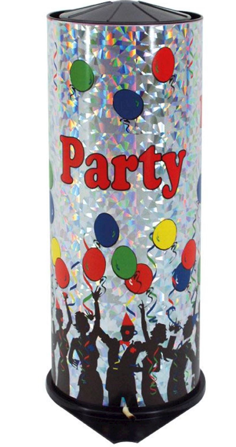 Tischbombe Maxi 27 cm Party Time Hologramm