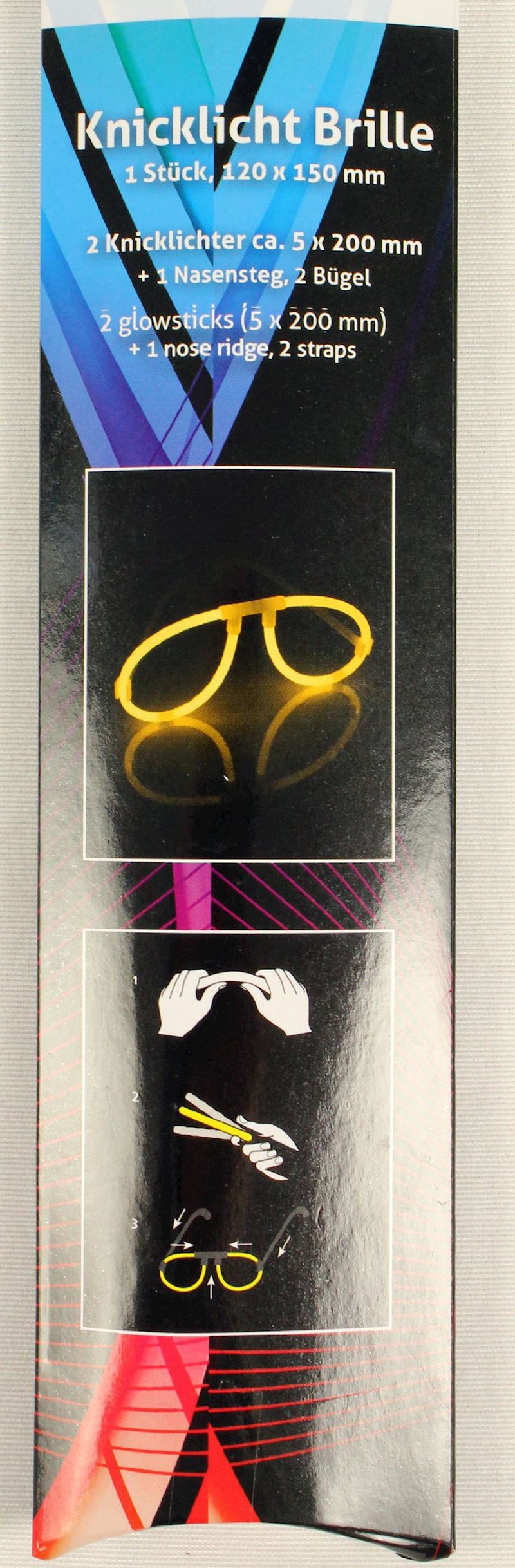 Lunettes luminesentes jaunes