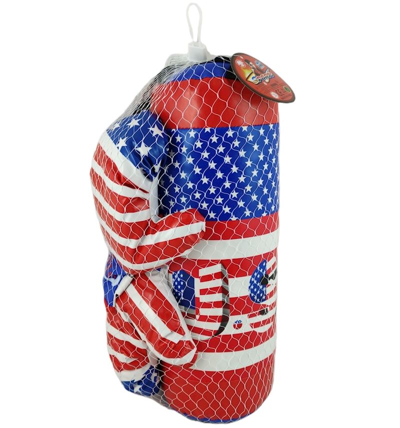 Set de boxer USA sac de frappe et gants