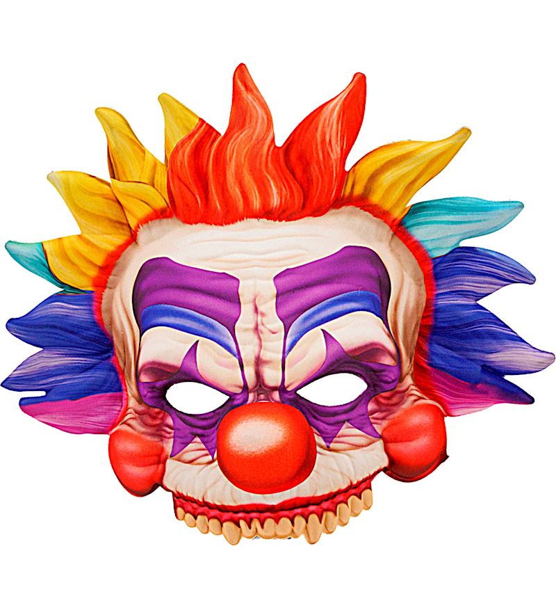 Masque en tissu sans menton Clown tueur