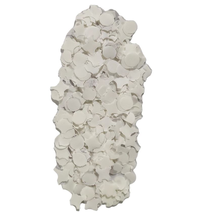 Confettis 10 kg blanc 