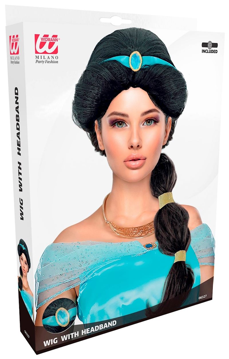 Perücke Arabische Prinzessin Ali Baba mit Haarband