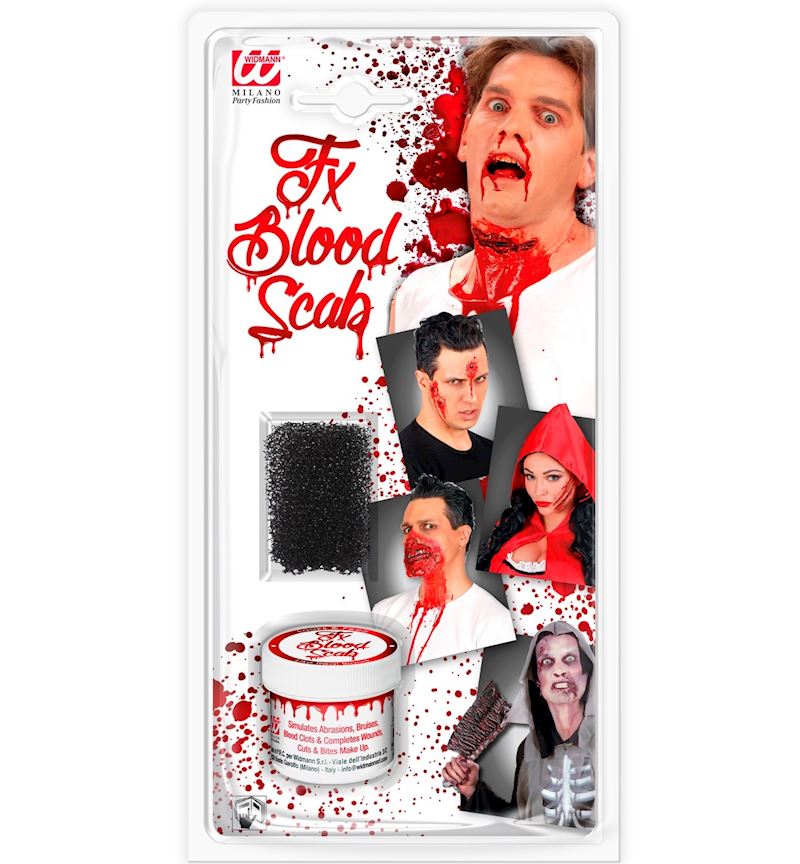 Schminke Blut 28 g & Schwamm 