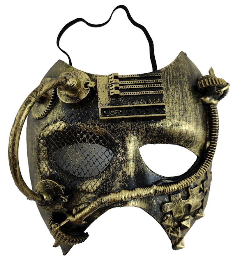 Masque futuriste cuivre 