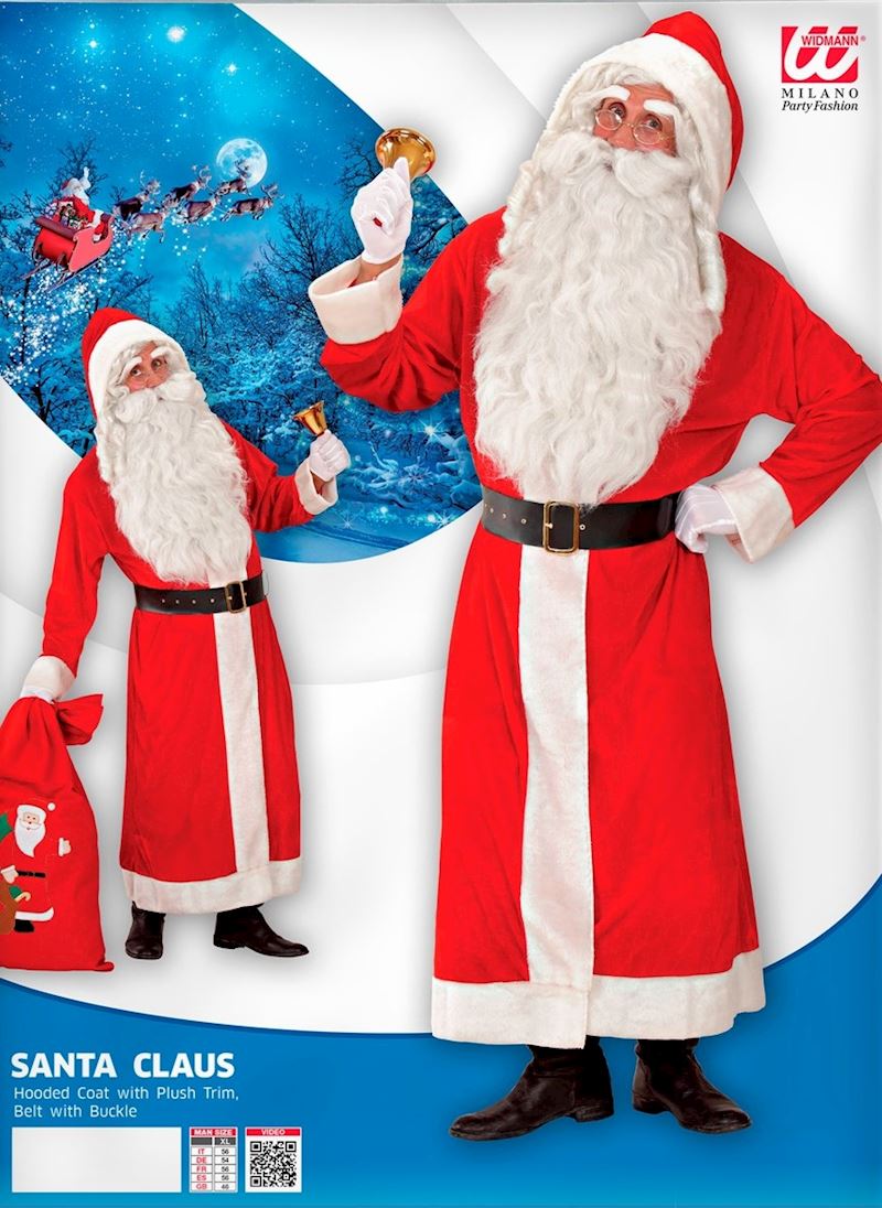 Nikolaus Mantel XXL Mantel mit Kapuze und Gurt