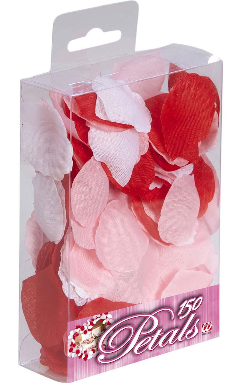 Box avec fleurs rouge, rosa et blanc