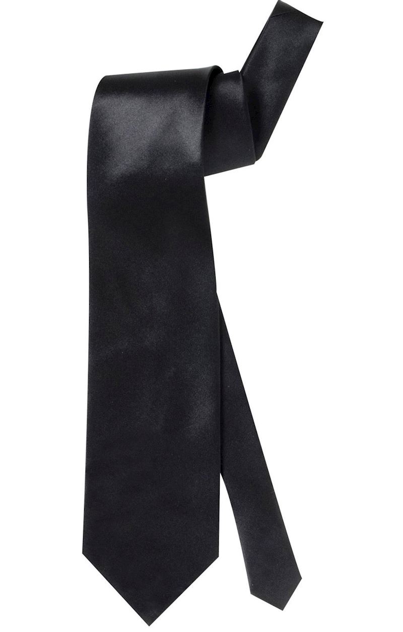 Krawatte Satin schwarz 