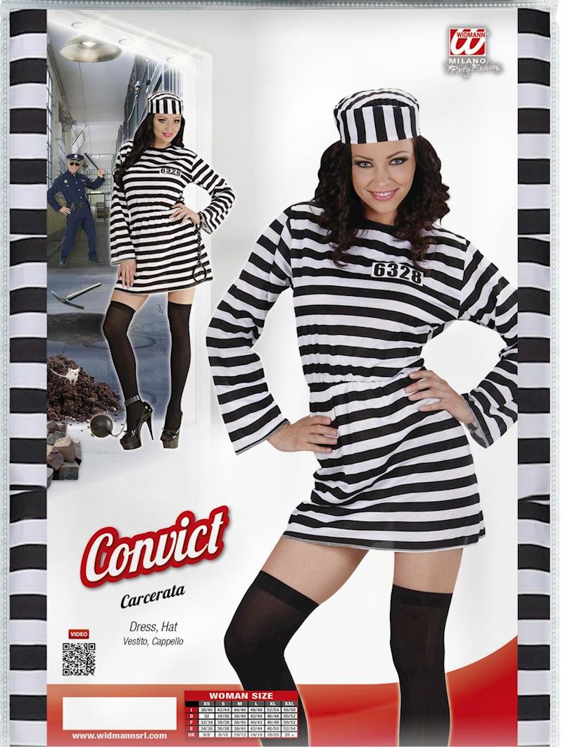Costume Prisonnier femme taille S