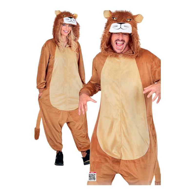 Kostüm Plüsch Löwe Overall Grösse L/XL