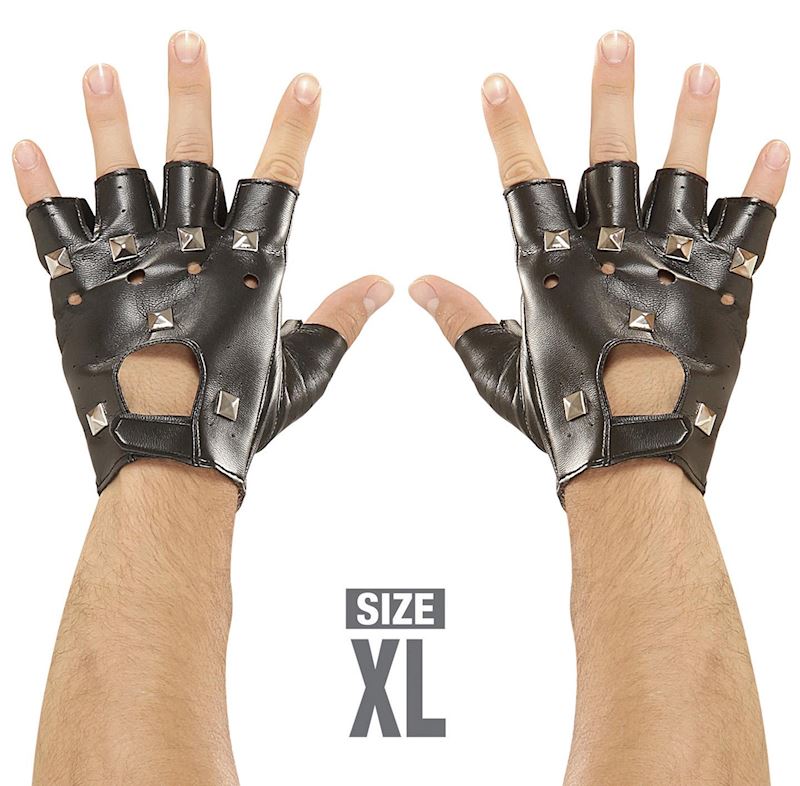 Handschuhe Rocker mit Nieten Grösse XL