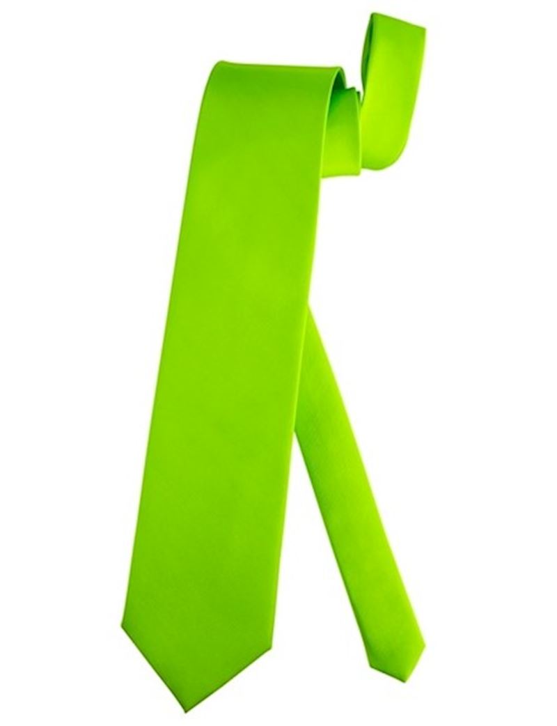 Krawatte Satin Neongrün 