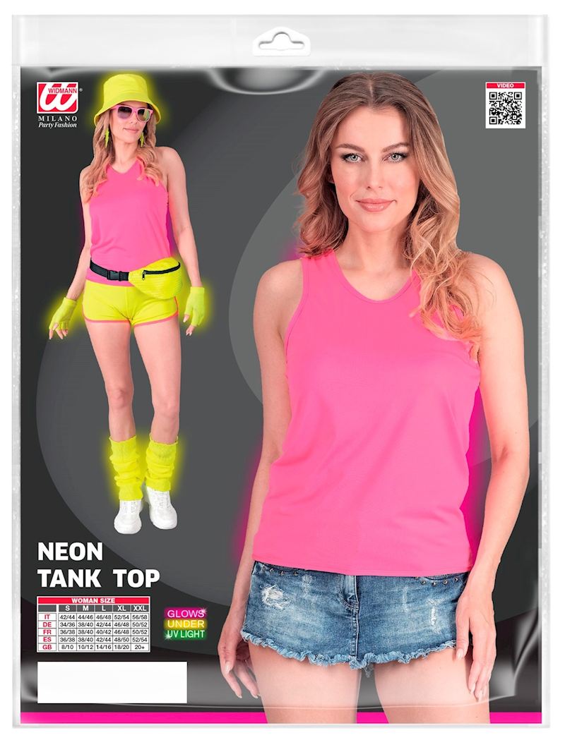 Débardeur rosé florescent taille XXL