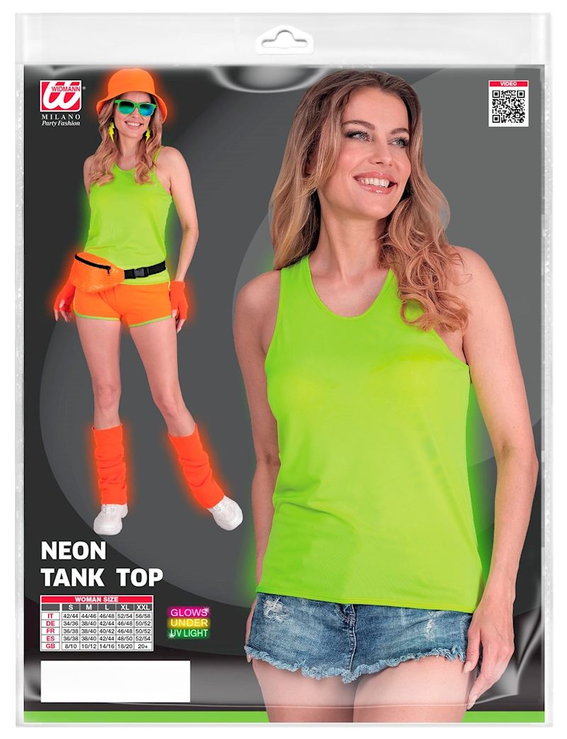 Débardeur vert florescent taille L/XL