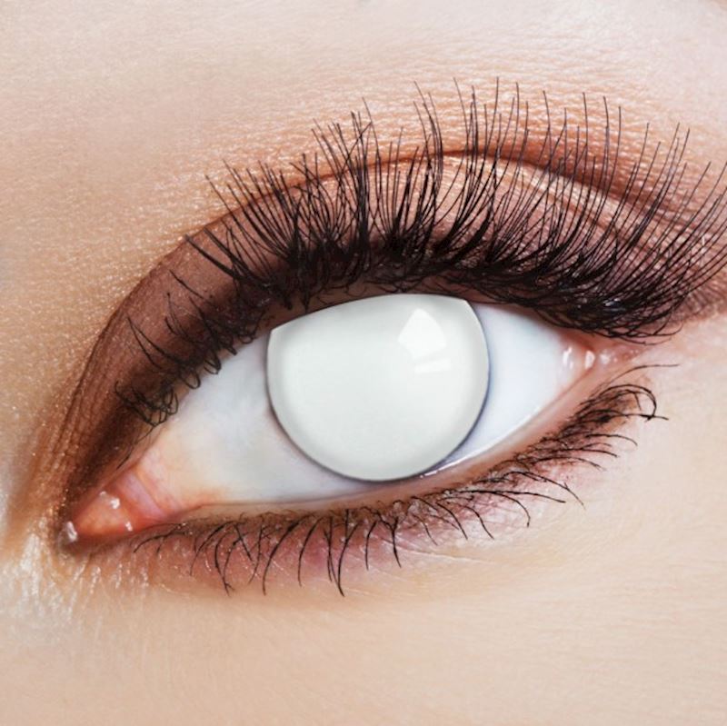 Lentilles de contact White Round Eyes (Blindlinse)