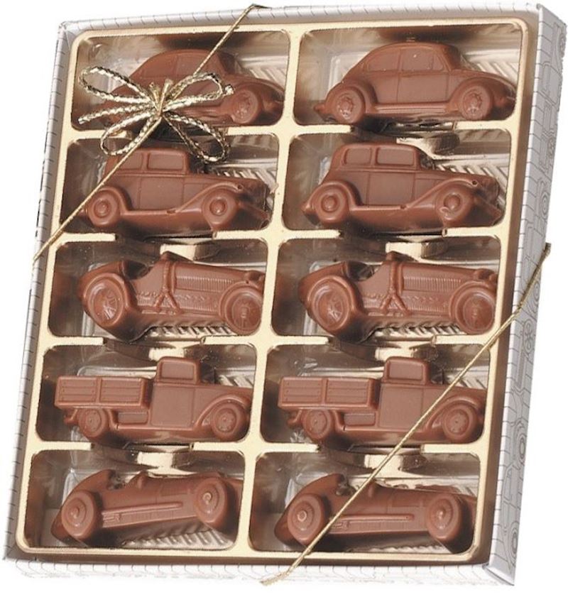 Voiture Oldtimer au Chocolat dans paquet cadeau, 100 g