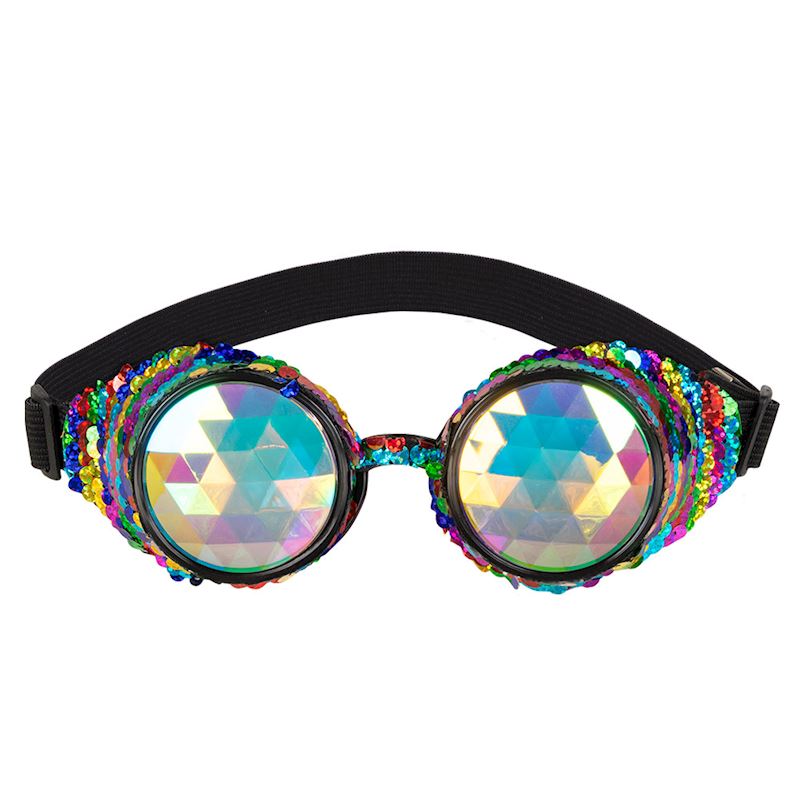 Partybrille Mirage Regenbogen mit Pailletten Illusion