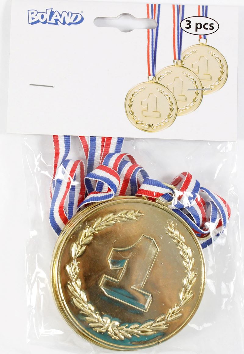 Medaillen am Band Nr. 1 3er-Set, 7 cm Durchmesser