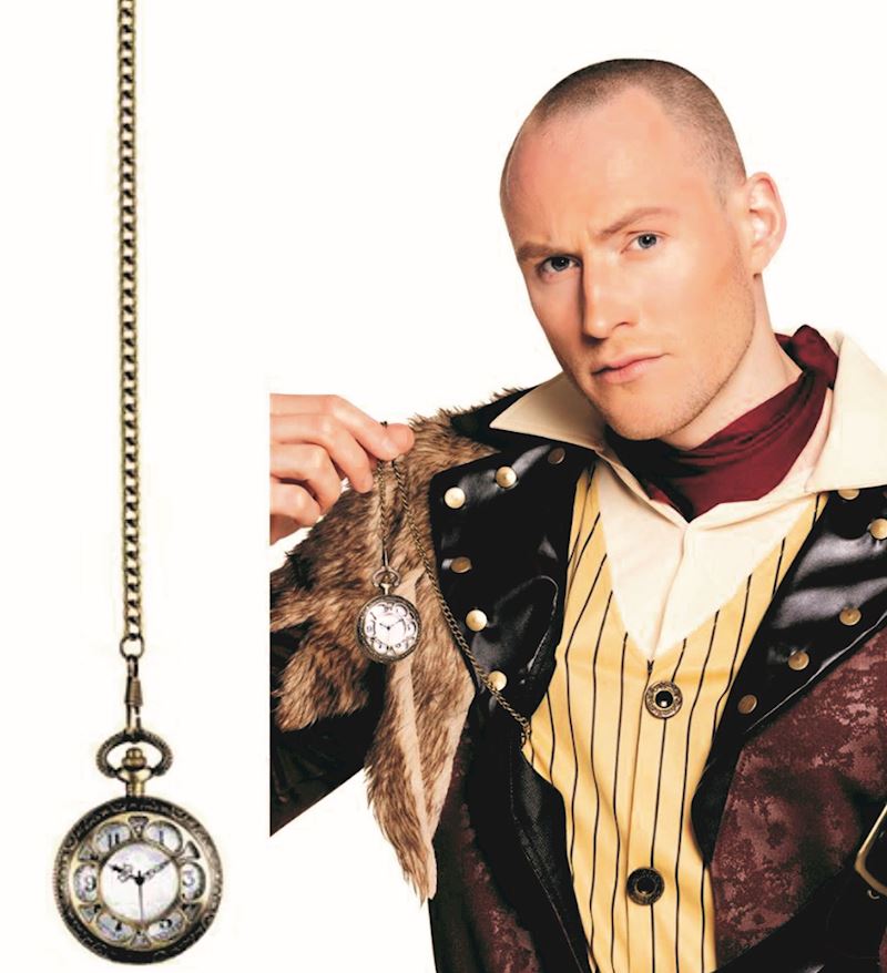 Montre de poche Steam Clock avec une chaîne