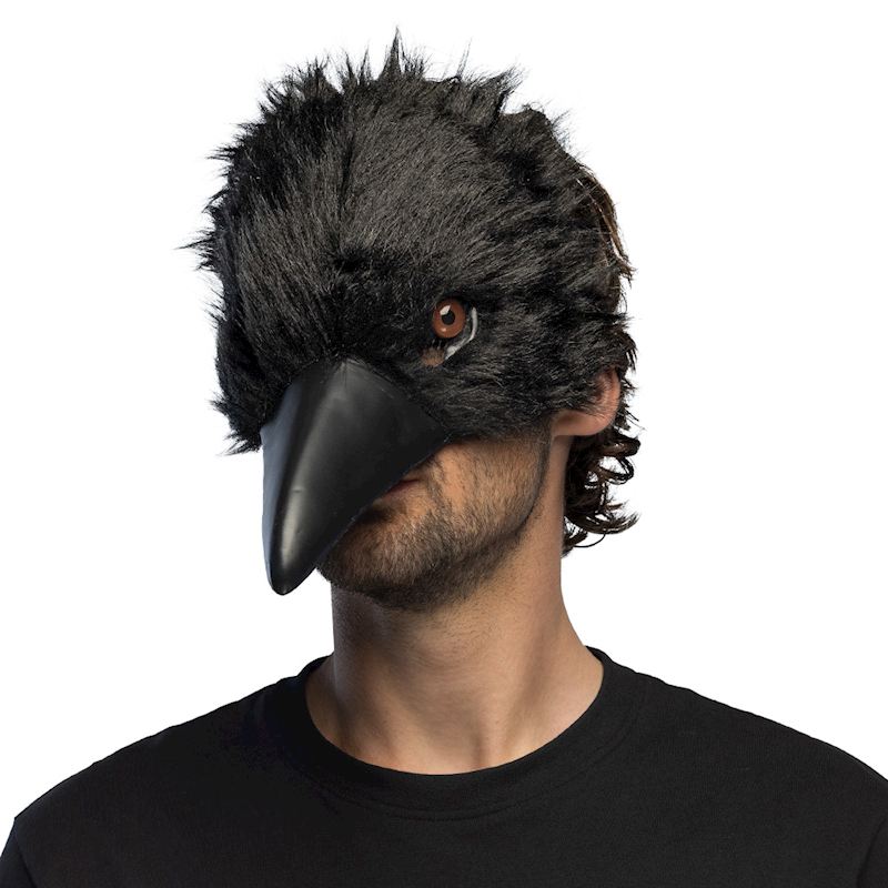 Masque peluche corneille 