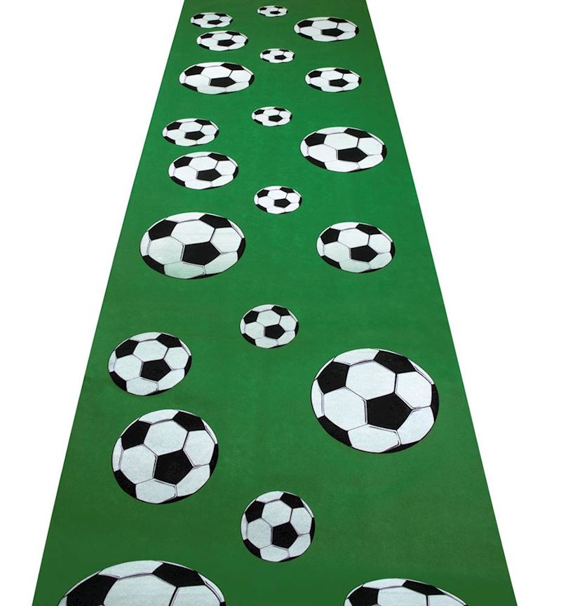 Fussball Teppich grün 450x60 cm, mit Klebestreifen