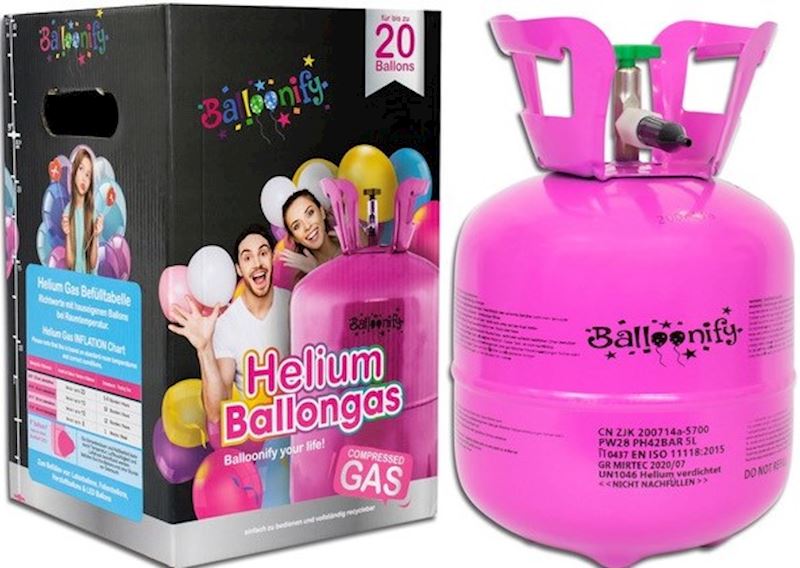 Bouteille hélium 20 ballons Balloonify