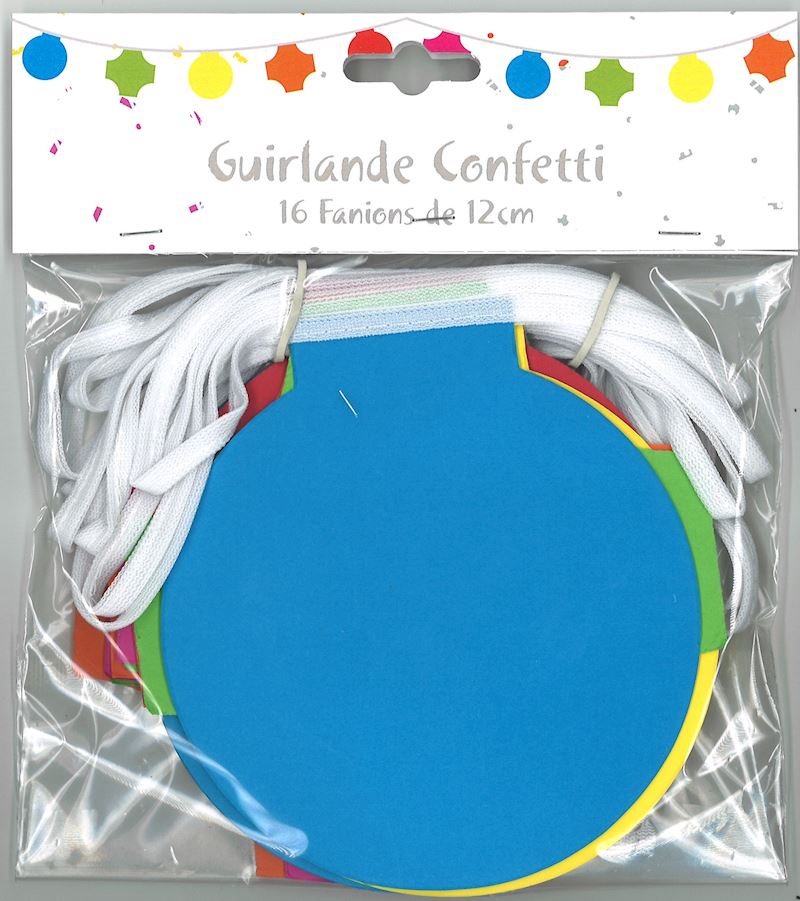 Guirlande confettis 12 cm 