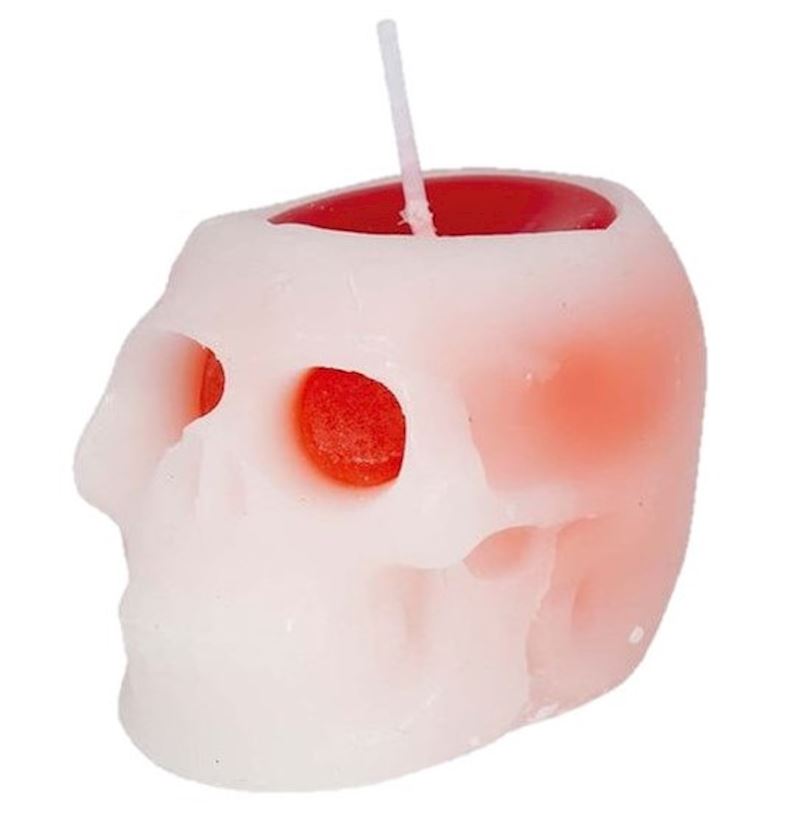 Totenkopf Kerze 5x7x5cm 