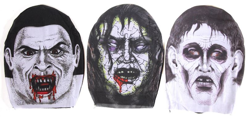 Strumpfmaske Horrormotive 3xsort.