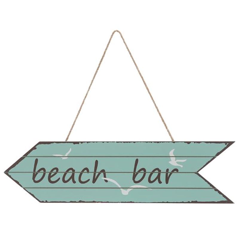 Image de la flèche en bois Beach Bar, 40cm