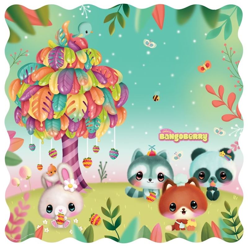 Servietten Bangoberry 20 Stk. 33x33 cm Papier