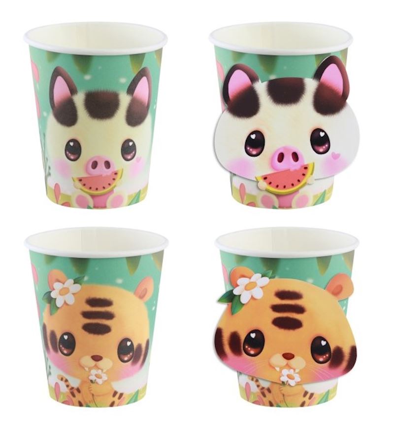 Trinkbecher Bangoberry 8 Stk. 250 ml aus Karton