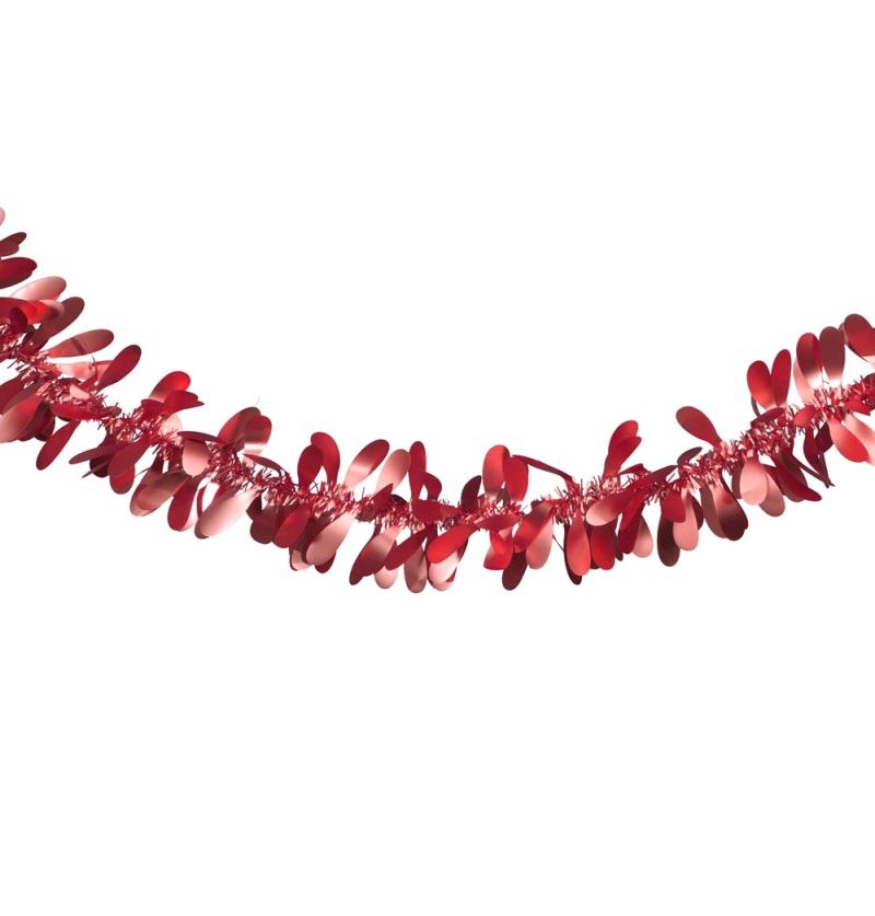 Guirlande Noël libellule rouge, mat