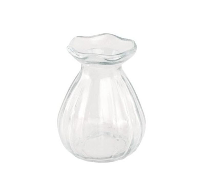 Vase Corolle transparent 7x9 cm