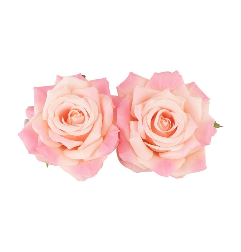 Deko Rosen, rosa Set 2 Stk. 9x5.5 cm