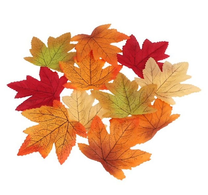 Herbstblätter Set, 50 Stk. Farben sort. 10x9.5x0.1 cm