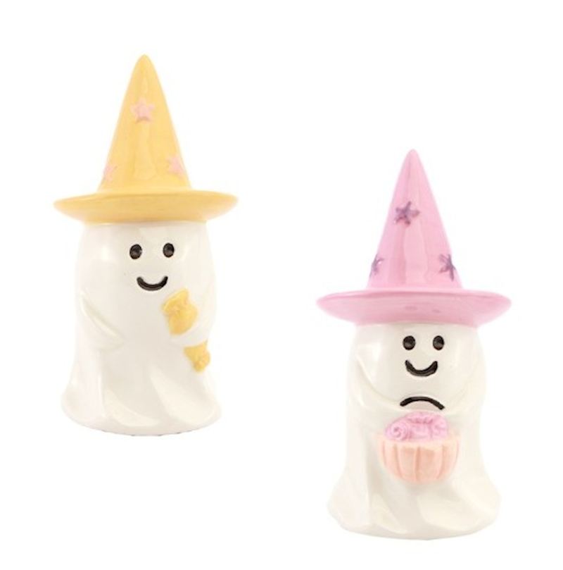 Geist aus Keramik Summerween 2xsort. 6.5x6.5x12.5 cm