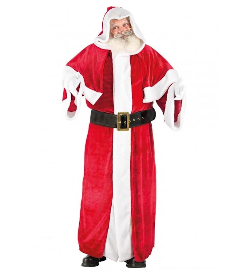 Costume père noel en velours 