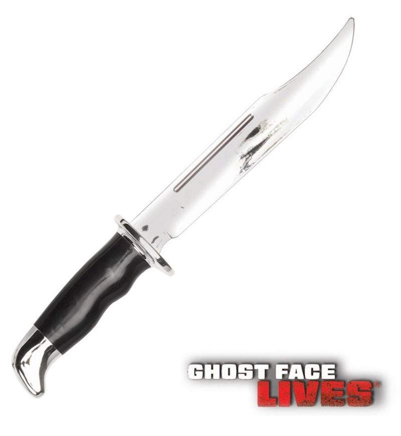 Couteau argent chrome Ghost Face 33cm