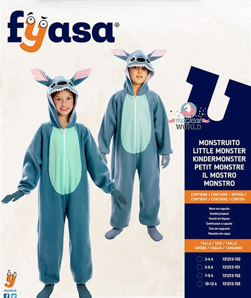 Costume monstre taille 7-9 ans