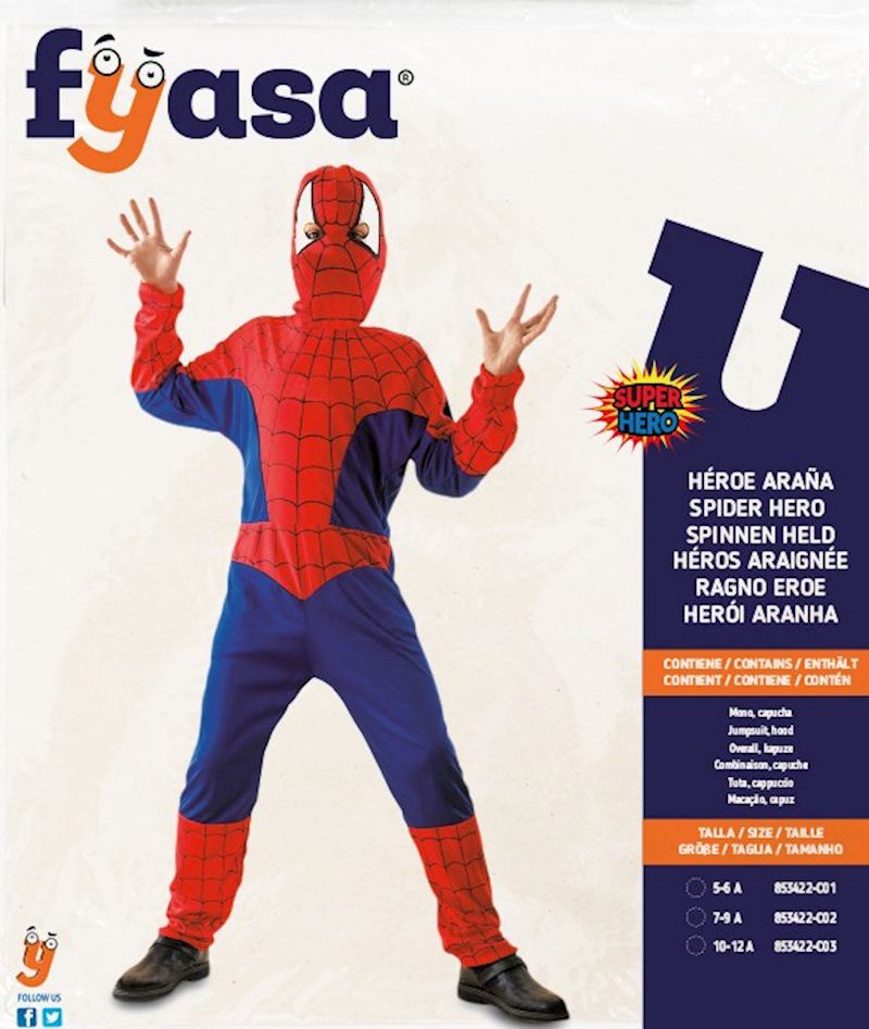 Costume Héros araignée taille 5-6 ans