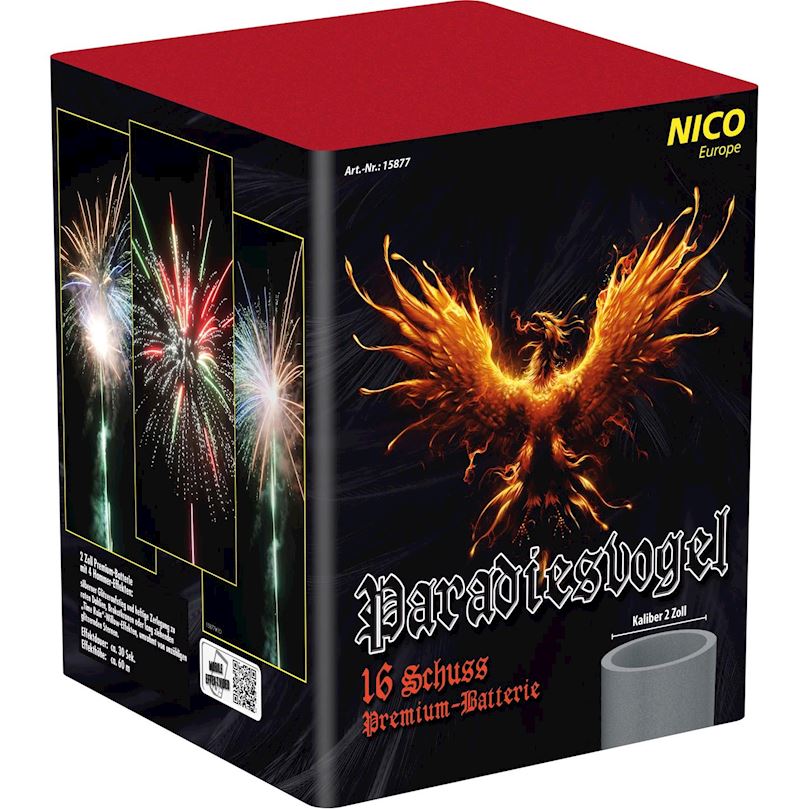 Batterie Oiseau de paradis, F3 hauteur env. 60 m / env. 30 s